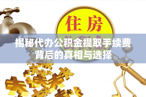 霍林郭勒揭秘代办公积金提取手续费背后的真相与选择