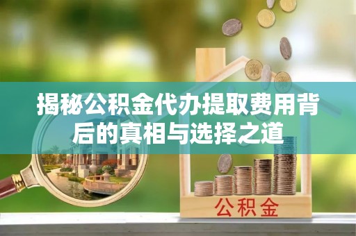 霍林郭勒揭秘公积金代办提取费用背后的真相与选择之道
