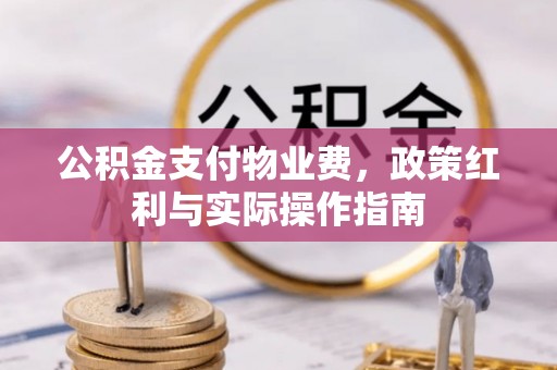 霍林郭勒公积金支付物业费，政策红利与实际操作指南